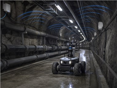 Industrial inspection robot connected through AP Mesh