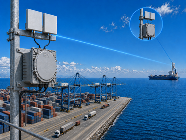 Long-range WiFi bridge supporting port and industrial connectivity