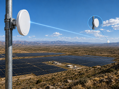 Outdoor WiFi bridge extending connectivity to a remote site